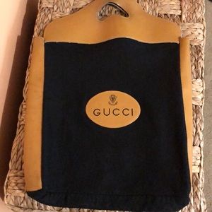 Vintage Gucci Felt Shopping Tote Shoe Bag